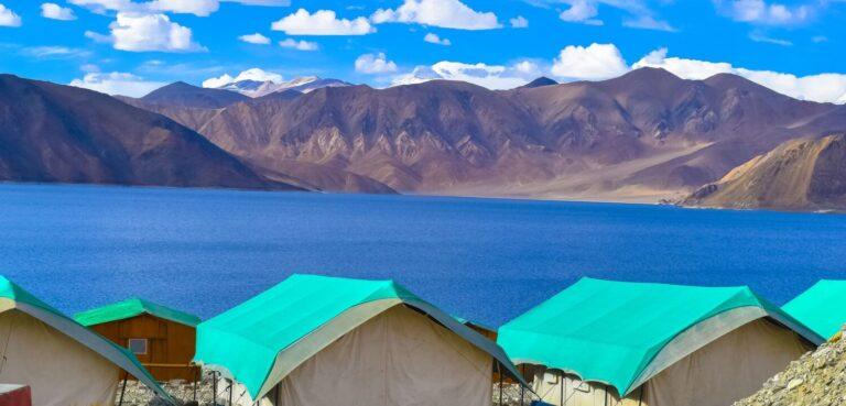 camping near Pangong Lake