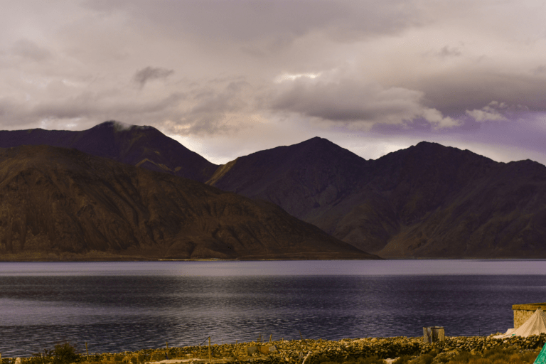 Pangong Lake Sunrise vs Sunset